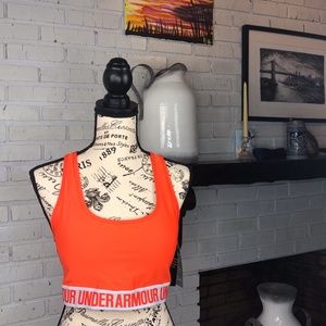 Women's UA Crossback Mid Sports Bra ORANGE XL
